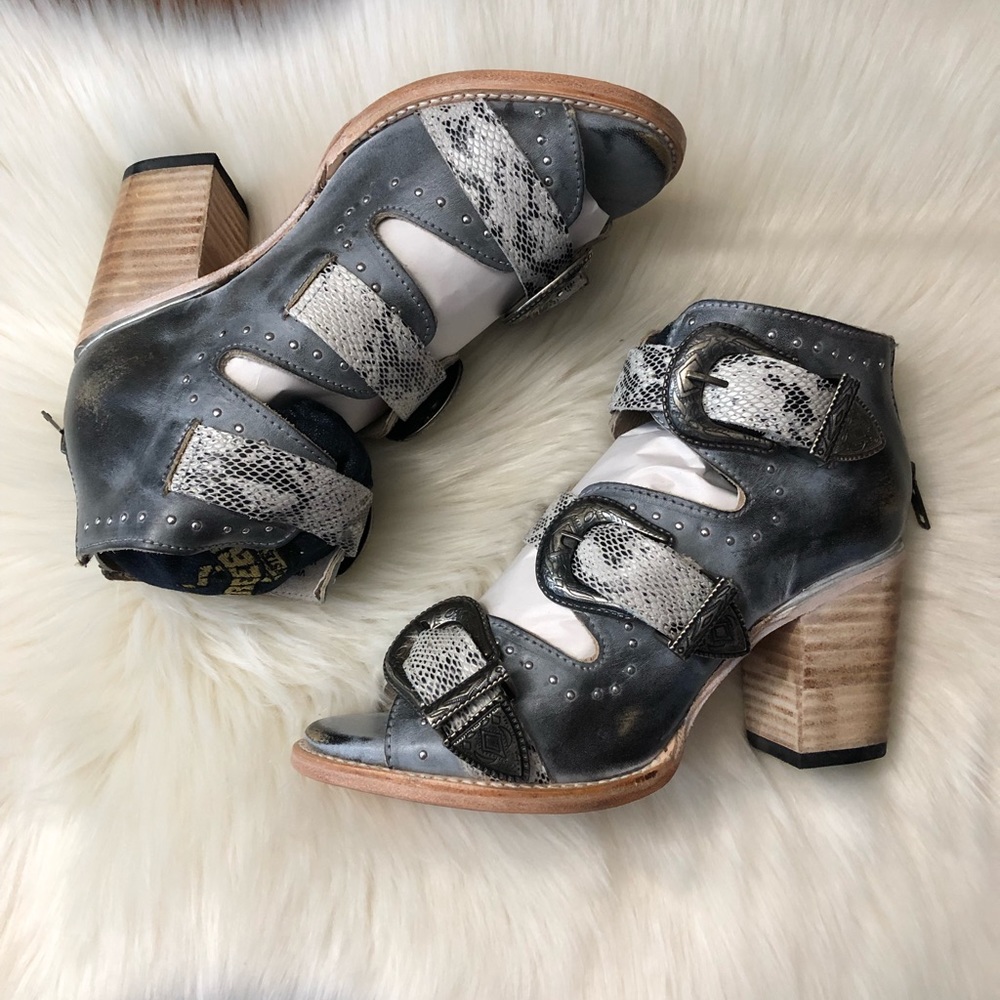 Freebird by Steven Gray and Snake Print Sandals